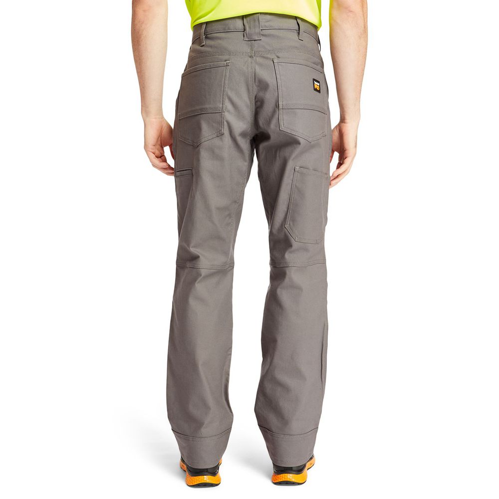 Timberland Παντελονια Ανδρικα Βαθυ Γκρι - Pro® Gridflex Καμβας Work - Greece 1987456-SP